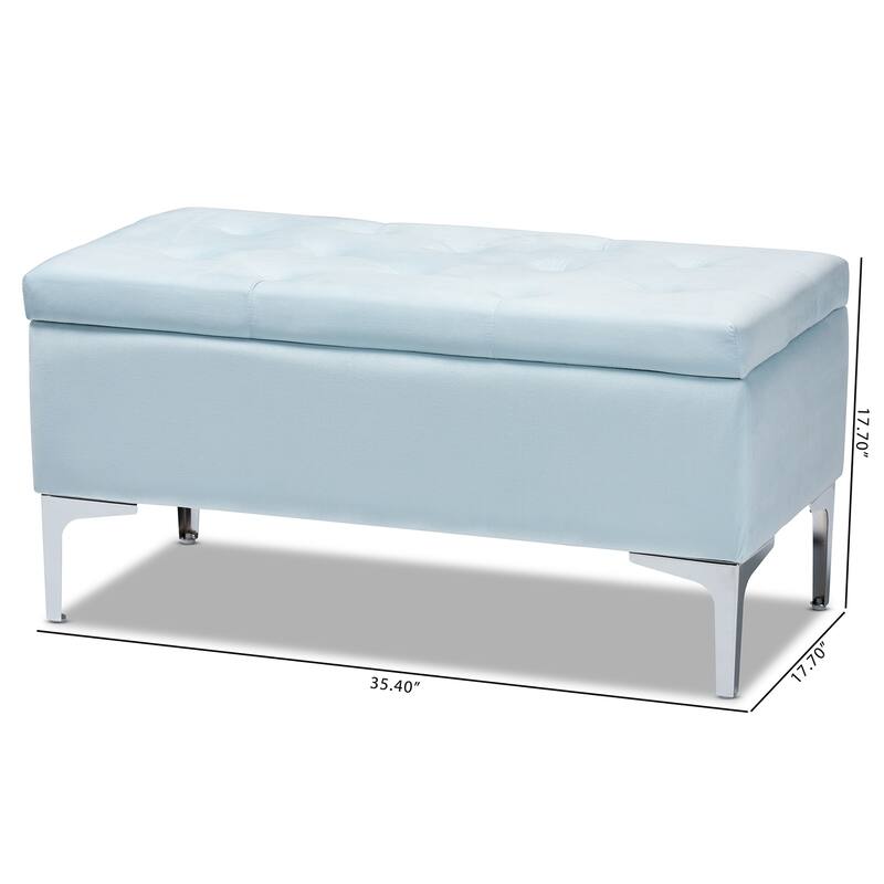 Porch & Den De Luna Tufted Upholstered Storage Ottoman