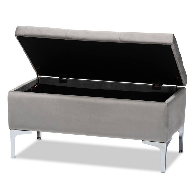 Porch & Den De Luna Tufted Upholstered Storage Ottoman