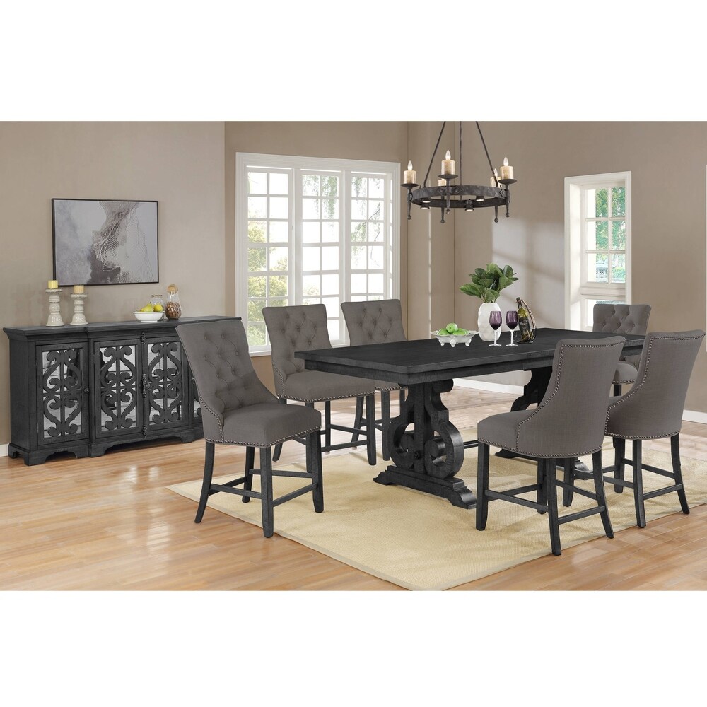 dining room set with matching server