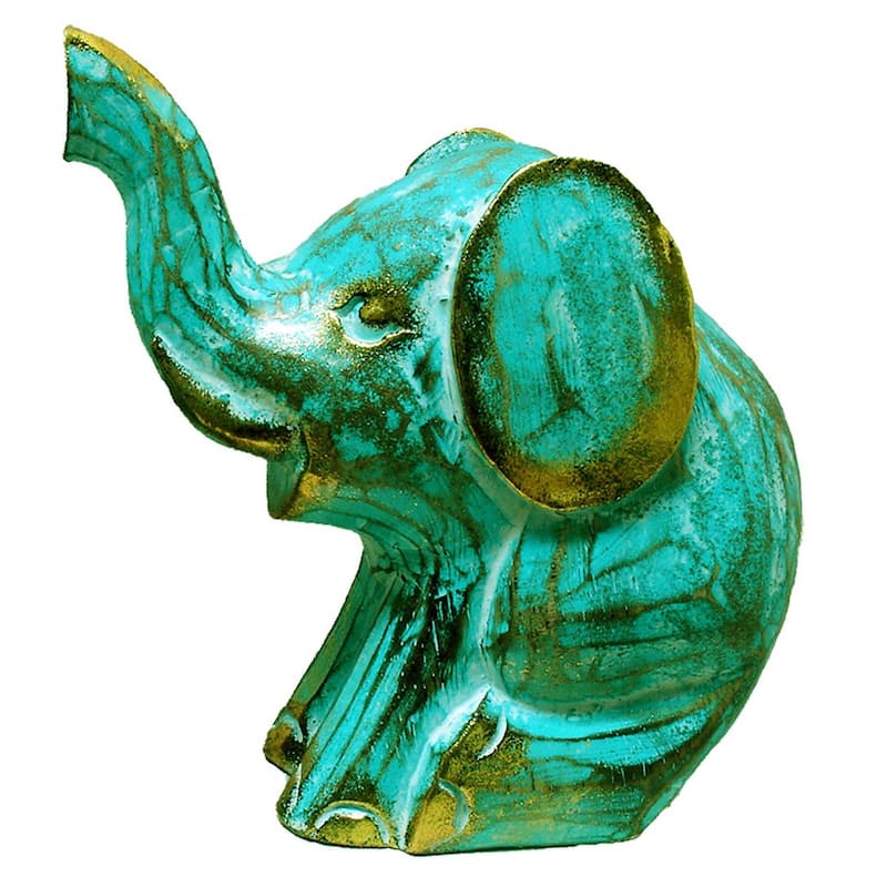 Colorful Sitting Elephant Statue