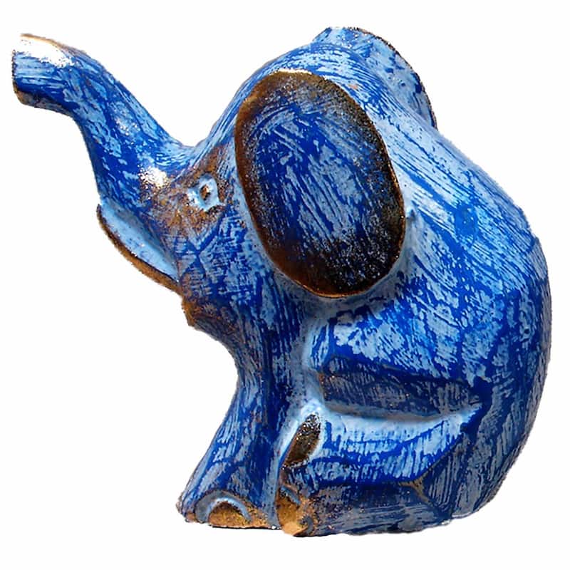 Colorful Sitting Elephant Statue