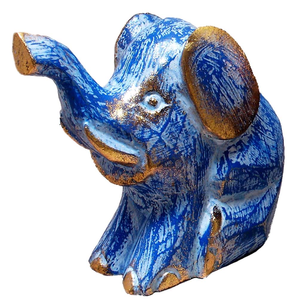 Colorful Sitting Elephant Statue