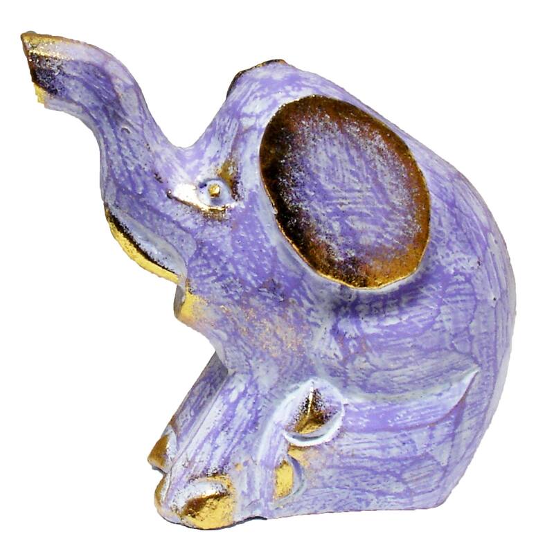 Colorful Sitting Elephant Statue