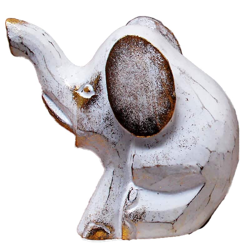 Colorful Sitting Elephant Statue