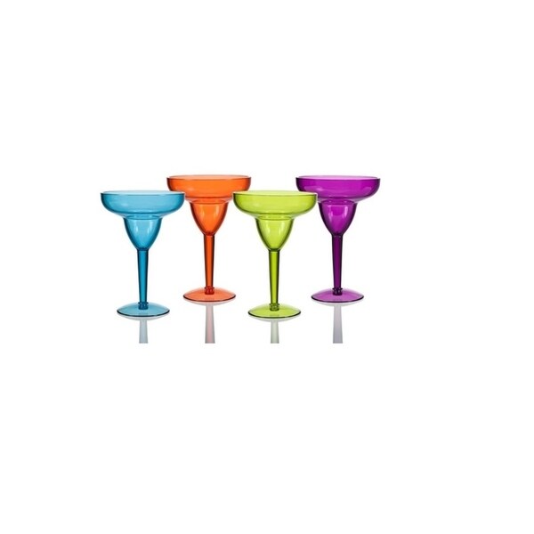 Creative Ware Acrylic Set of 4 Margarita Glasses - Set of 4