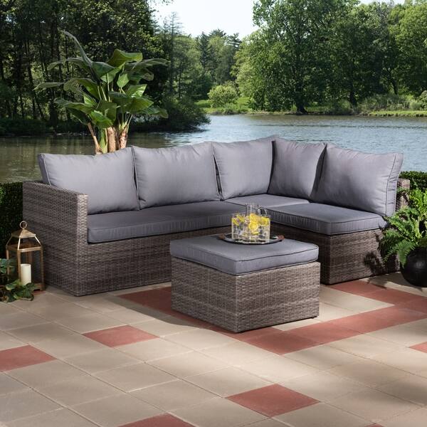 Shop Interbat Contemporary 4 Piece Outdoor Patio Set By Havenside Home Overstock 31009937