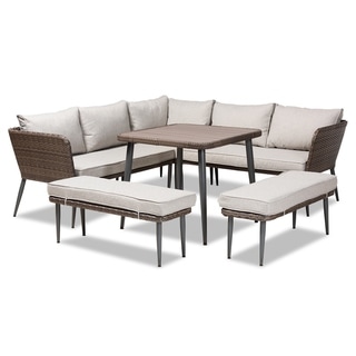 Lembah Modern 5-piece Outdoor Patio Set with Cushions