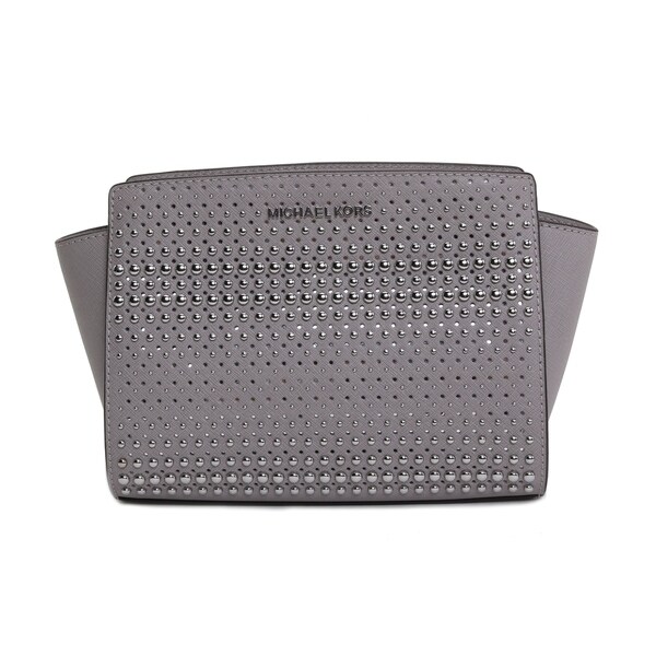 michael kors pearl grey crossbody bag