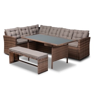 Havenside Home Bakso Contemporary 4-piece Outdoor Patio Sofa Set