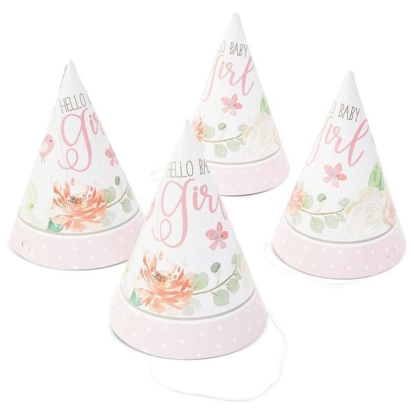 Shop Serves 24 Hello Girl Baby Shower Bird Theme Party Supplies