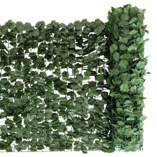 Costway 40 in. x95 in. Green Faux Ivy Leaf Decorative Privacy