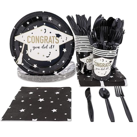 Serves 24 Graduation You Did It Party Supplies Decorations for Kids Women