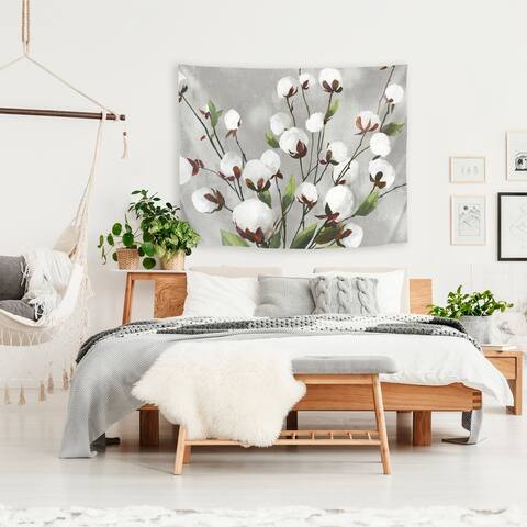 Cotton Ball Flowers I