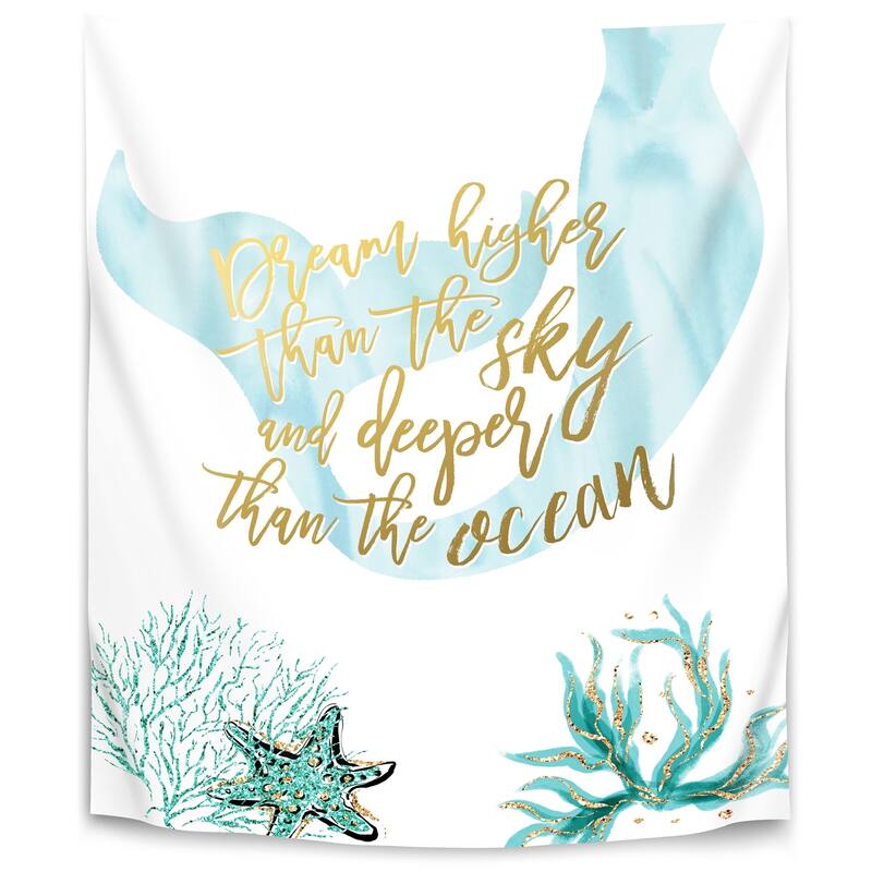 Dream Higher Mermaid Tail Teal - On Sale - Bed Bath & Beyond - 31025873