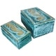 preview thumbnail 1 of 3, The Curated Nomad Bali Sweet Seahorses 2-piece Wooden Box Set
