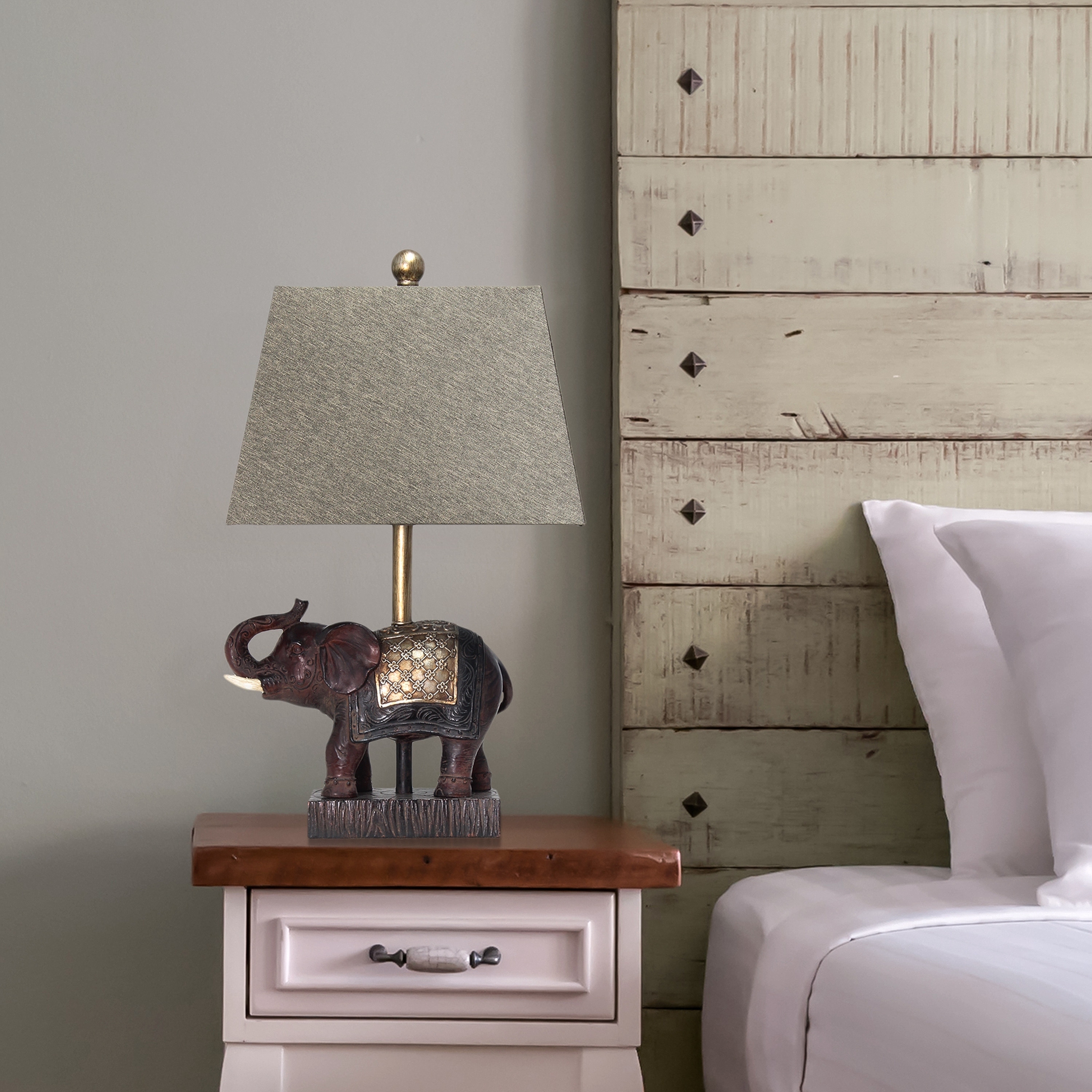 elephant table lamp and shade