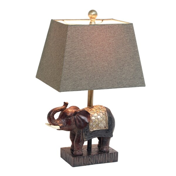 bronze elephant table lamp