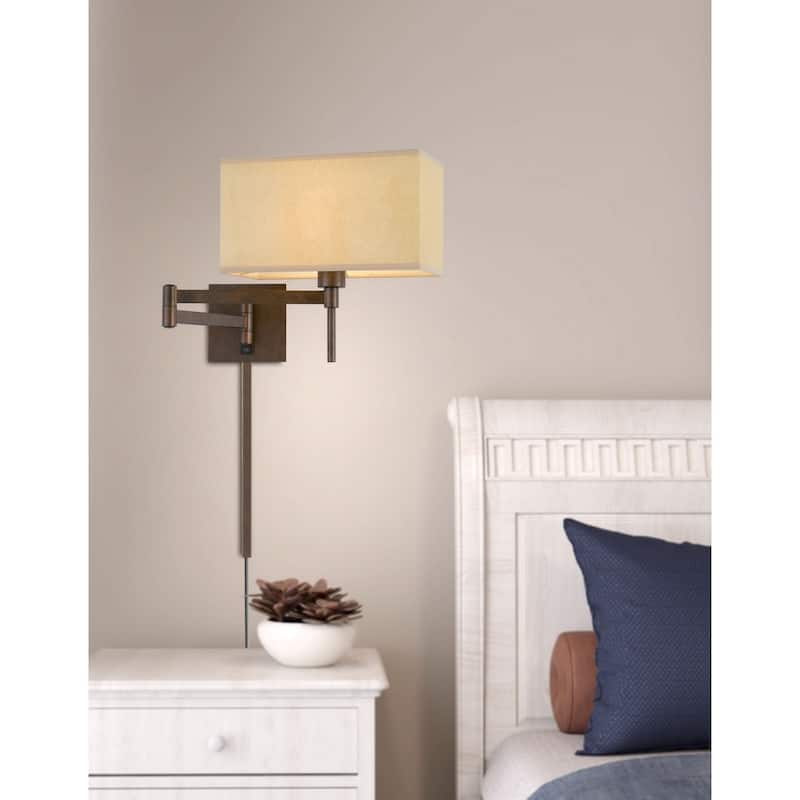 Robson Wall Swing Arm Reading Lamp - Rust