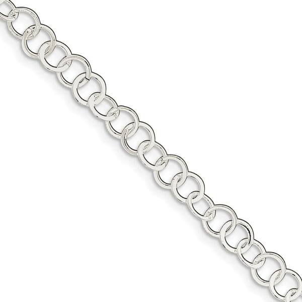 Bracelet 925 Sterling Silver Polished Fancy Link Necklace Bracelet 925 Sterling Silver Polished Fancy Link Necklace