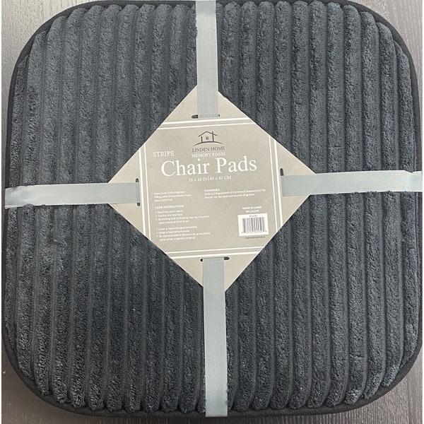 Stripe Memory Foam 2PK Chair Pads. Opens flyout.