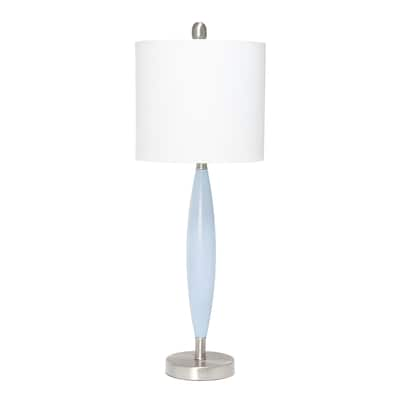 Lalia Home Stylus Table Lamp with White Fabric Shade