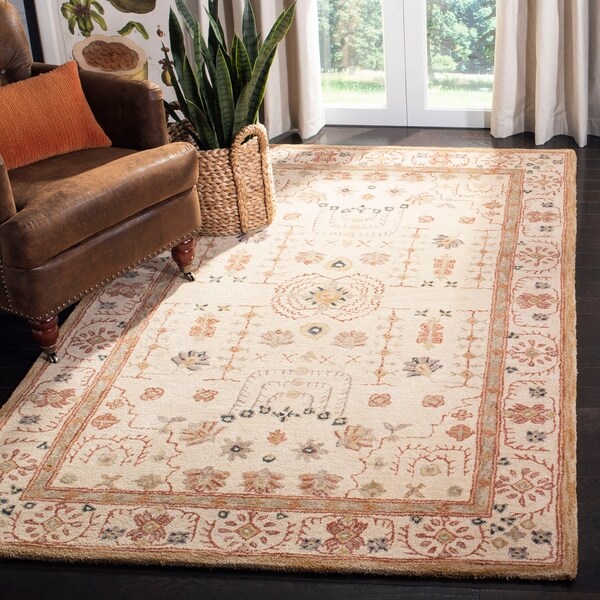 Safavieh Handmade Anatolia Eda Traditional Oriental Hand-spun Wool Rug