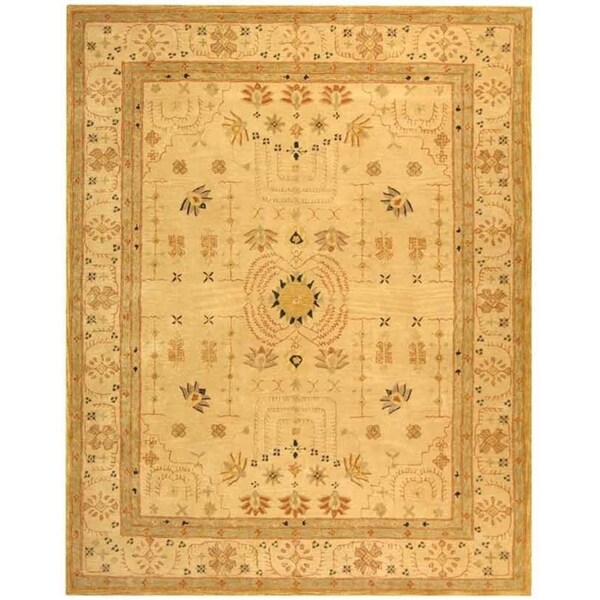 Safavieh Handmade Anatolia Oriental Treasure Sand Hand-spun Wool Rug - 8' x 10'
