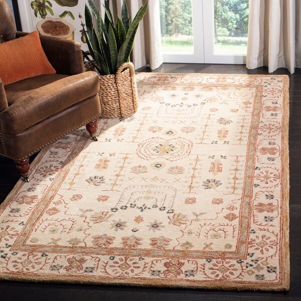 Safavieh Handmade Anatolia Oriental Treasure Sand Hand-spun Wool Rug - 9' X 12'