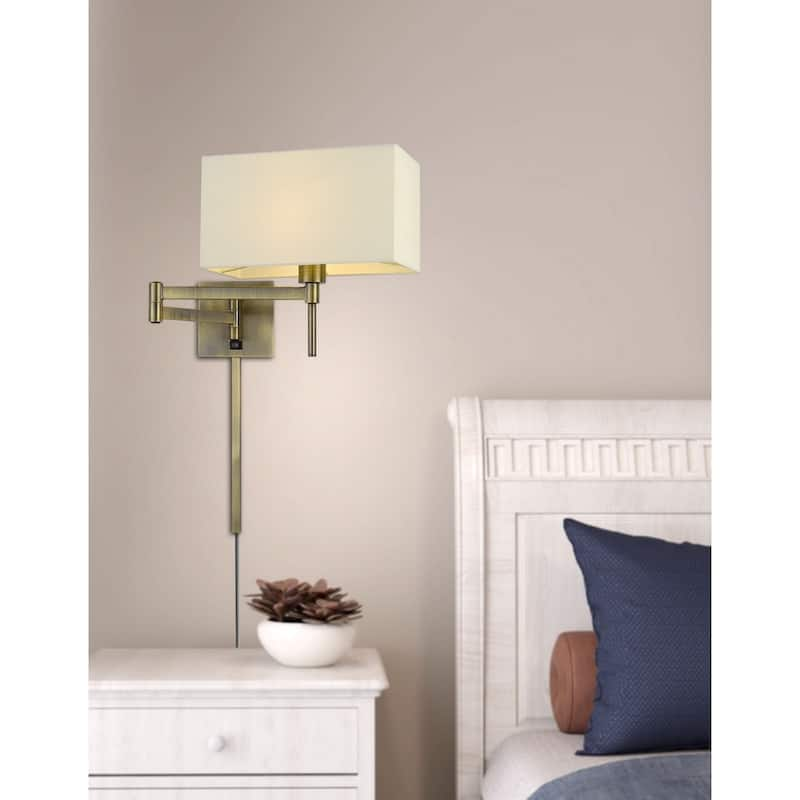 Robson Wall Swing Arm Reading Lamp-Antique Brass - On Sale - Bed Bath ...