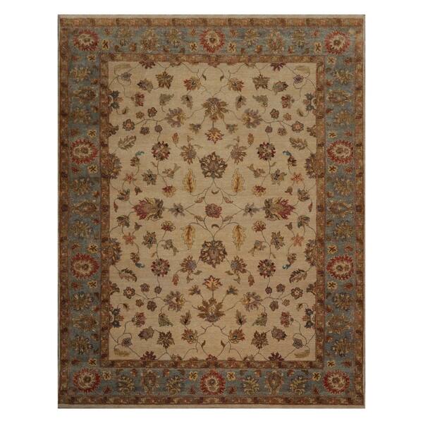 Pale Brown 2' 11 x 5' Traditional Persian Chobi Design Handmade Agra Rug ft Wool 