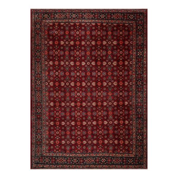 Shop Birdjand Hand Knotted Red Blue Wool Persian Oriental Area Rug