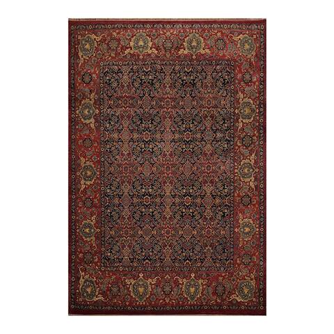 Hand Knotted Paisley Red,Ivory Wool Persian Oriental Area Rug (10x14) - 09' 09'' x 13' 03''