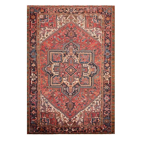 3x5 Small Bathroom Rug Entryway Rug Vintage Red Rug 