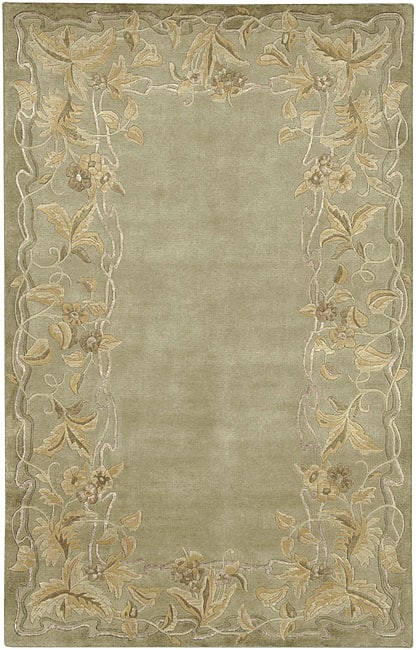 Hand knotted Tan Karur Collection Semi worsted New Zealand Wool Rug (26 X 10) (BeigePattern FloralMeasures 0.625 inch thickTip We recommend the use of a non skid pad to keep the rug in place on smooth surfaces.All rug sizes are approximate. Due to the d