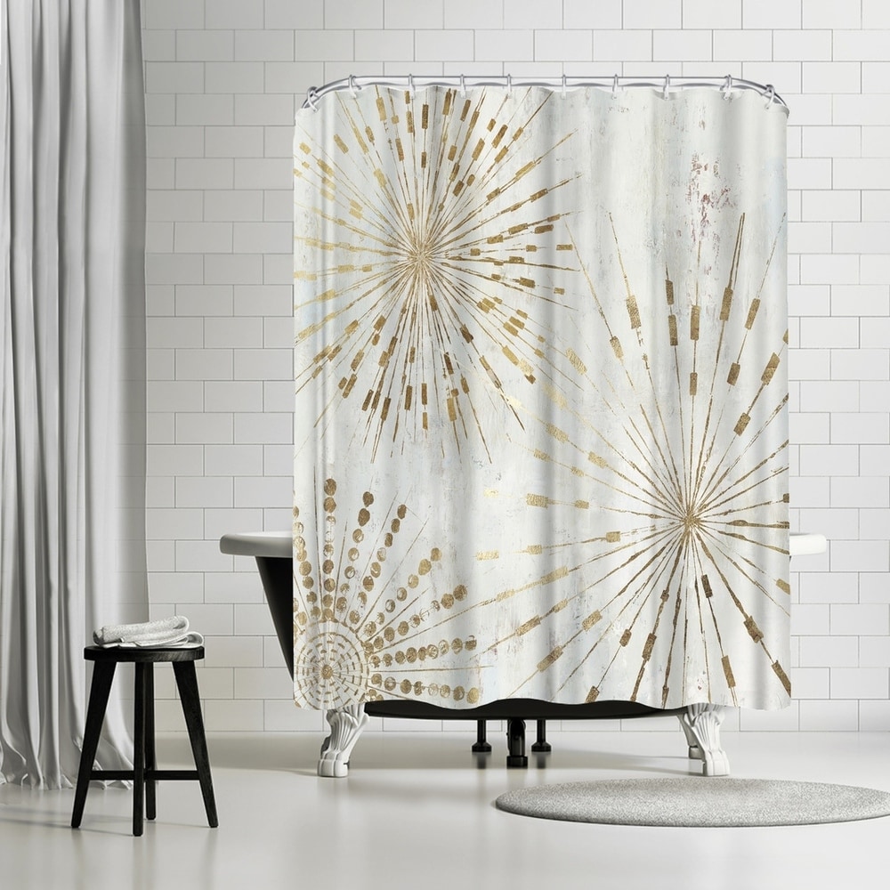 Waterproof Bird Pattern Bathroom Shower Curtain with 12 Hooks