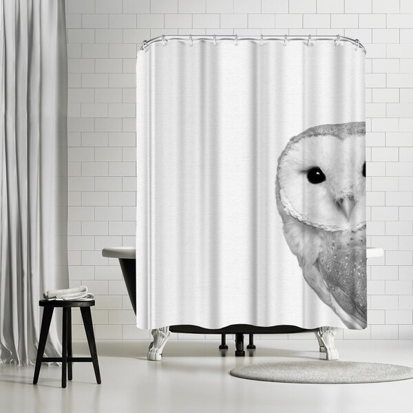 Owl shower curtains top