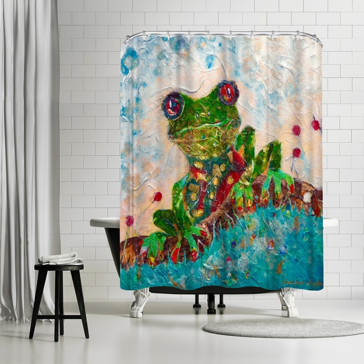 Frog - Shower Curtain - 71 x 74