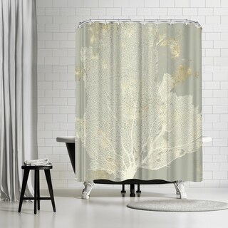 Americanflat 71" x 74" Shower Curtain, Sea Coral I by PI Creative Art