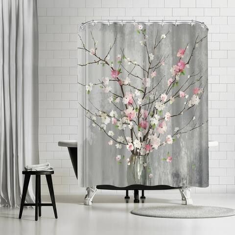 Delicate Pink Blooms - Shower Curtain