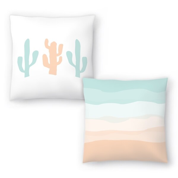 peach decorative pillows