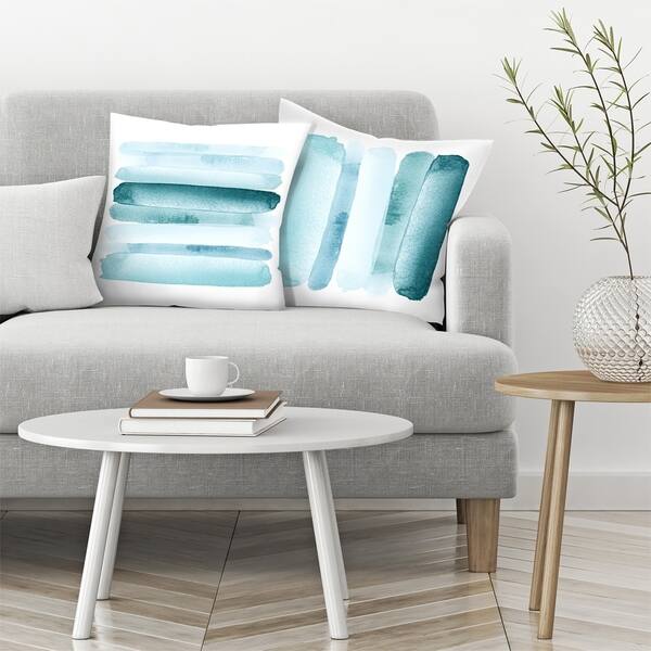 Rise Above Blue And Move Forward Blue Set Of 2 Decorative Pillows Overstock 31034153