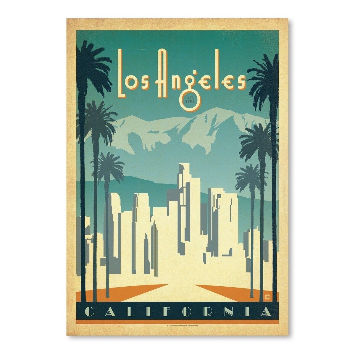 Vintage Los Angeles Poster