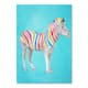 Rainbow Zebra Poster Art Print - Bed Bath & Beyond - 31035437