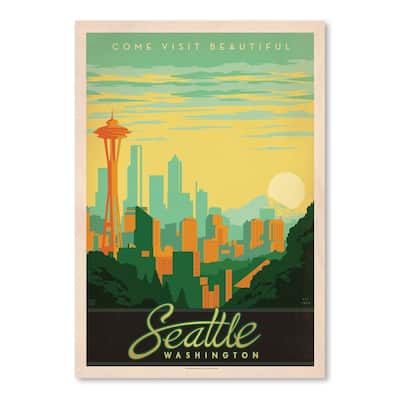 Seattle Washington Poster Art Print