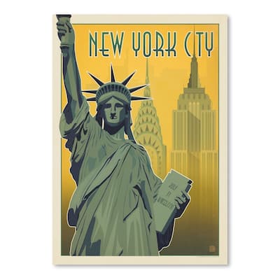 New York City Scandinavian Style Map of New York Art Print/Poster - Bed ...