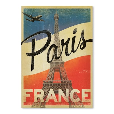 Paris Flag Poster Art Print