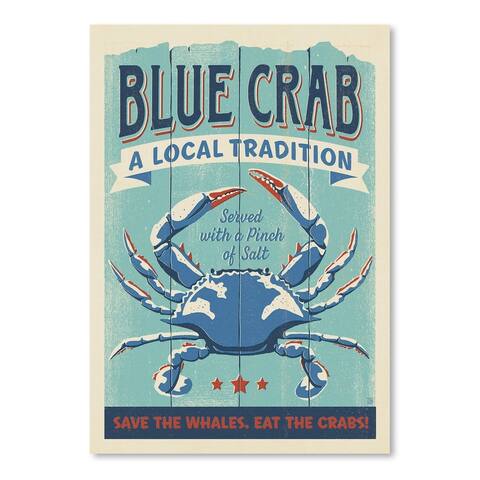 Blue Crab Poster Art Print