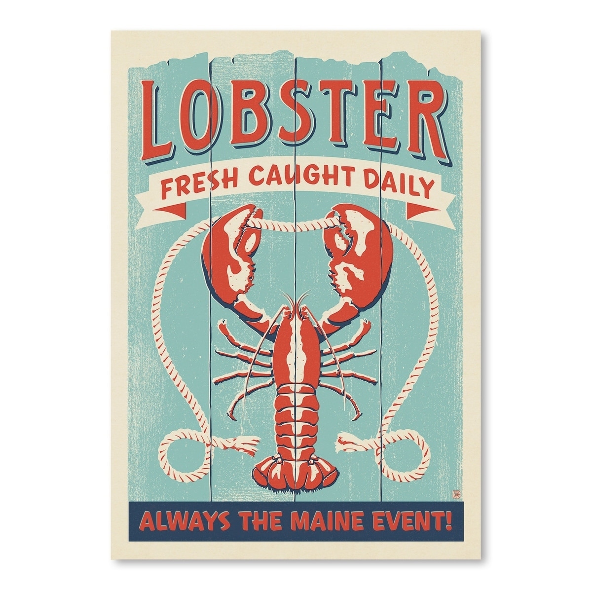 Lobster Event Poster Art Print - - 31035548