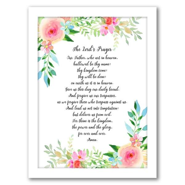The Lords Prayer Traditional - Framed Print Wall Art - Bed Bath ...