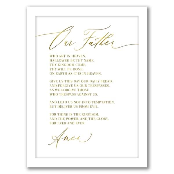 Our Father Prayer - Framed Print Wall Art - Bed Bath & Beyond - 31036587